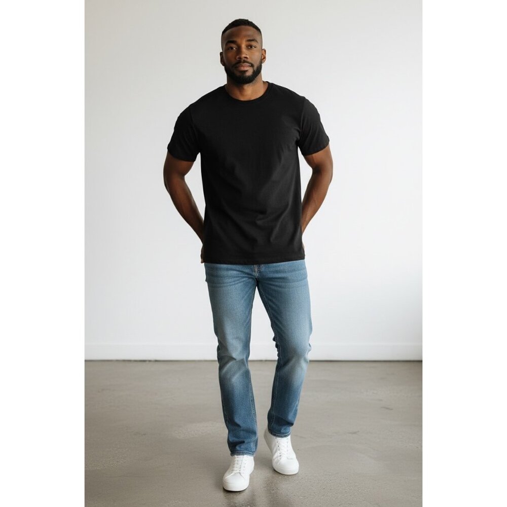 90 Degree By Reflex Black Super Soft Short Sleeve Top Medium